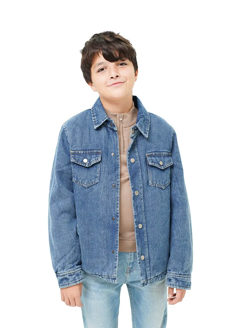 Blouson en jean doublée